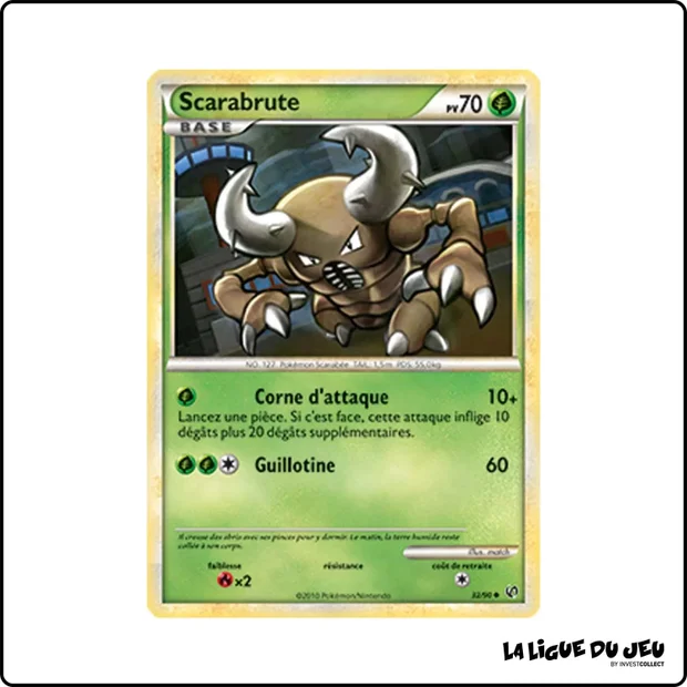 Peu commune - Pokemon - Indomptable - Scarabrute 32/90