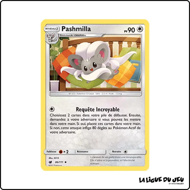 Peu commune - Pokemon - Invasion Carmin - Pashmilla 86/111