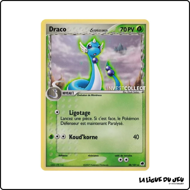 Peu commune - Pokemon - Île des Dragons - Draco 28/101