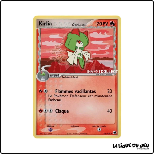 Peu commune - Pokemon - Île des Dragons - Kirlia 33/101