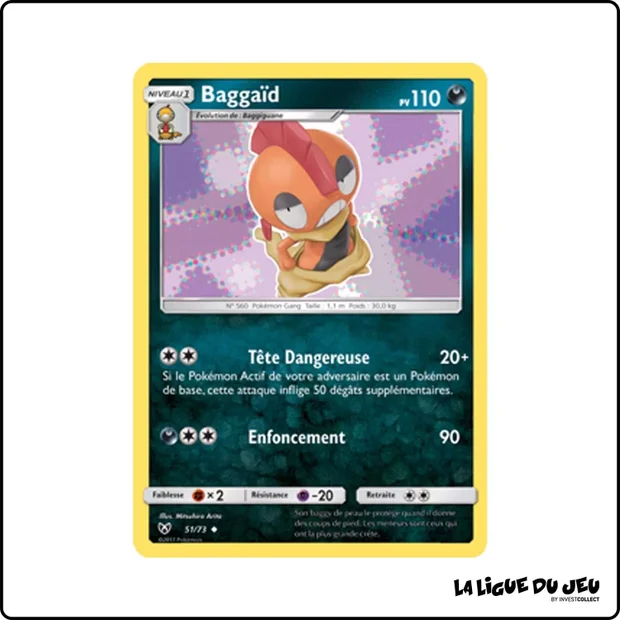 Peu commune - Pokemon - Légendes Brillantes - Baggaïd 51/73