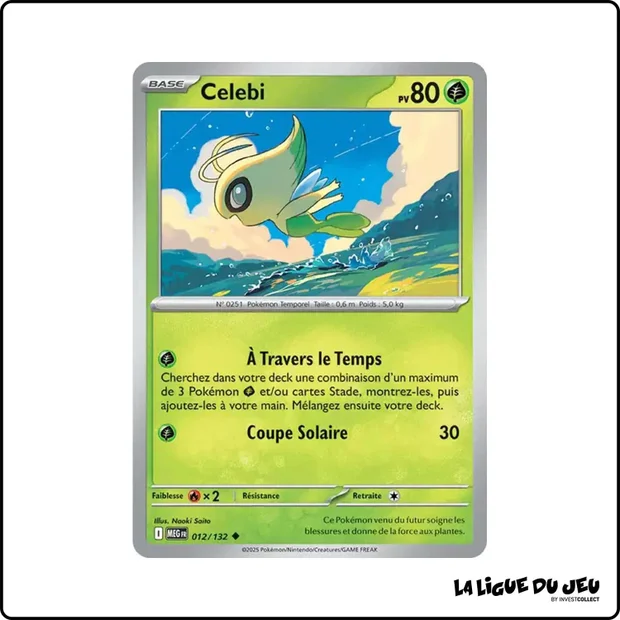 Peu commune - Pokemon - Méga Évolution de Base - Celebi 12/132