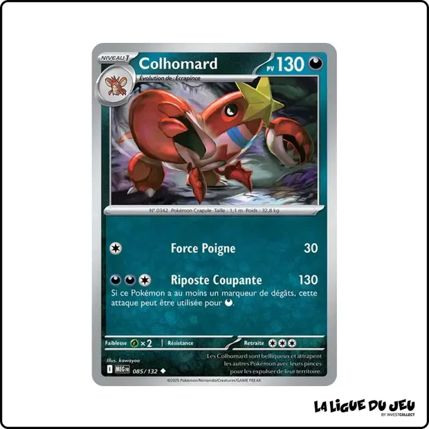 Peu commune - Pokemon - Méga Évolution de Base - Colhomard 85/132