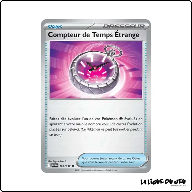 Peu commune - Pokemon - Méga Évolution de Base - Compteur de Temps Étrange 128/132
