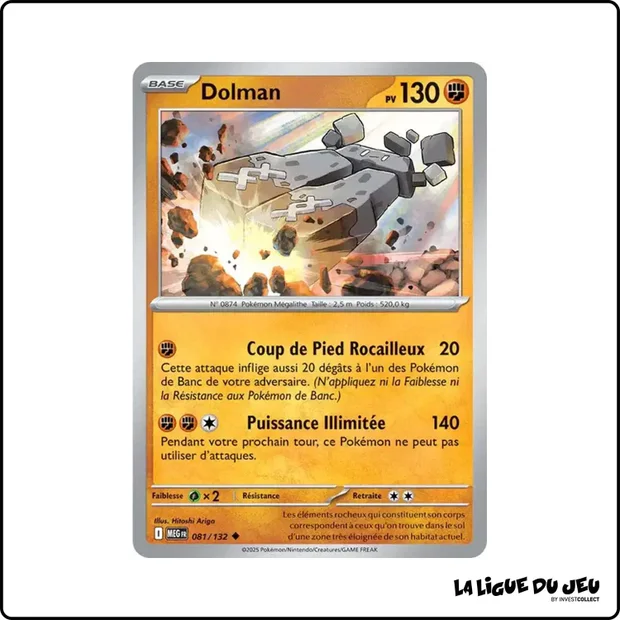 Peu commune - Pokemon - Méga Évolution de Base - Dolman 81/132