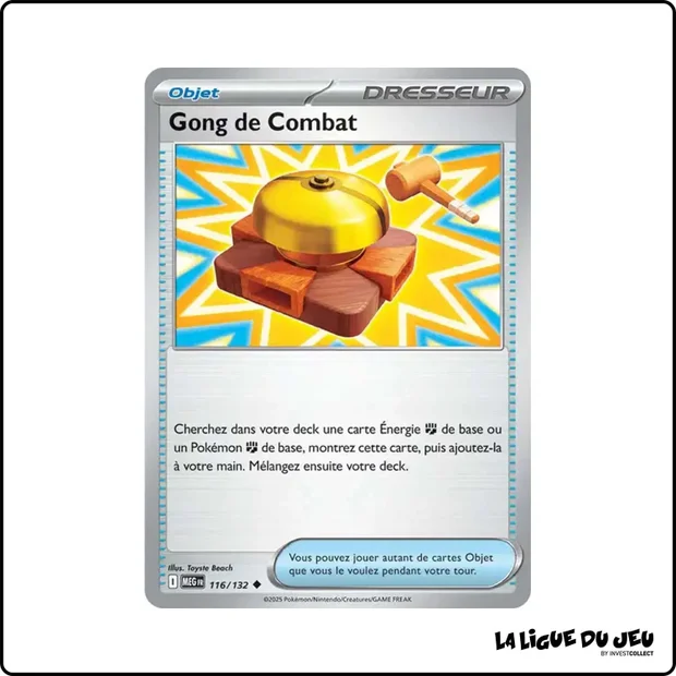 Peu commune - Pokemon - Méga Évolution de Base - Gong de Combat 116/132