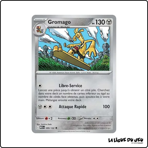 Peu commune - Pokemon - Méga Évolution de Base - Gromago 99/132