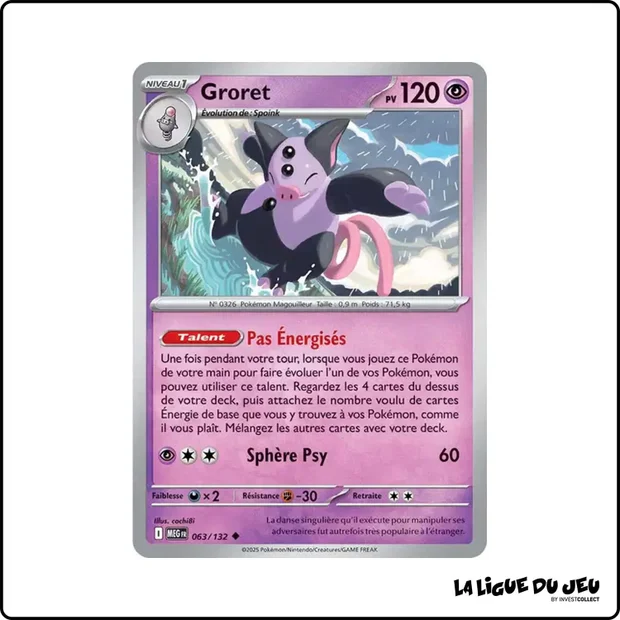 Peu commune - Pokemon - Méga Évolution de Base - Groret 63/132