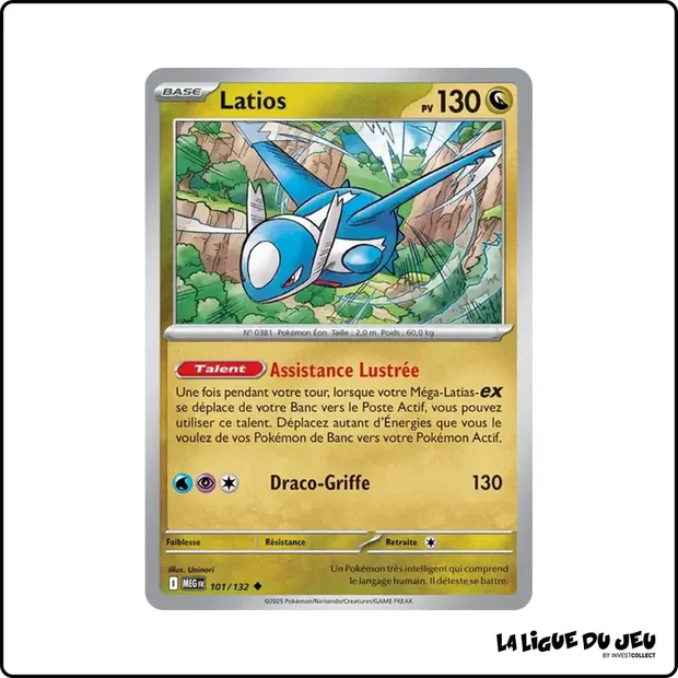 Peu commune - Pokemon - Méga Évolution de Base - Latios 101/132