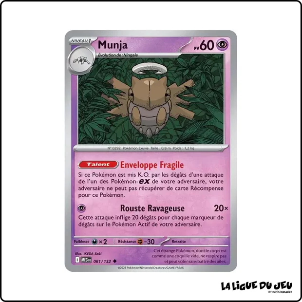 Peu commune - Pokemon - Méga Évolution de Base - Munja 61/132