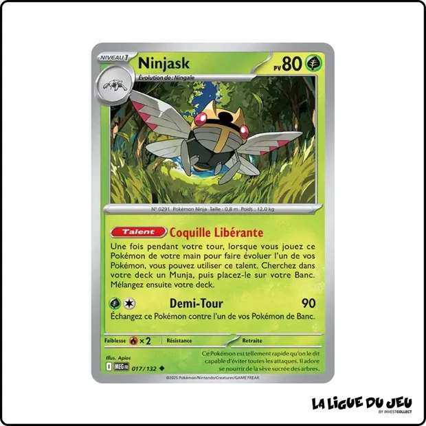 Peu commune - Pokemon - Méga Évolution de Base - Ninjask 17/132