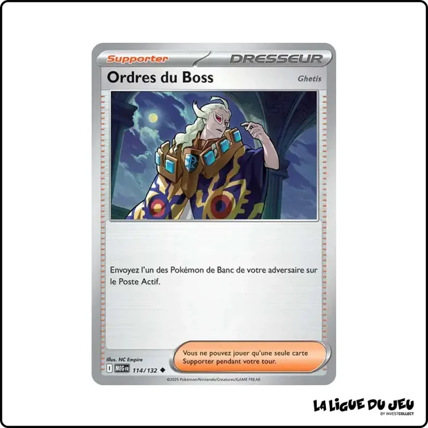 Peu commune - Pokemon - Méga Évolution de Base - Ordres du Boss 114/132