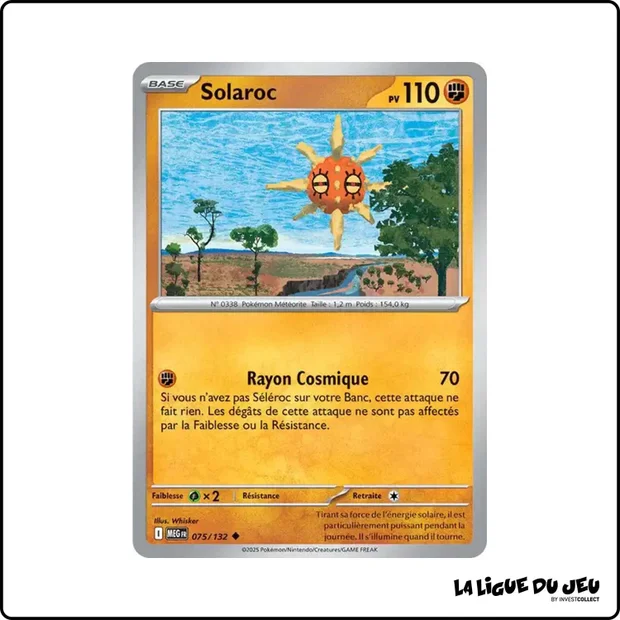 Peu commune - Pokemon - Méga Évolution de Base - Solaroc 75/132