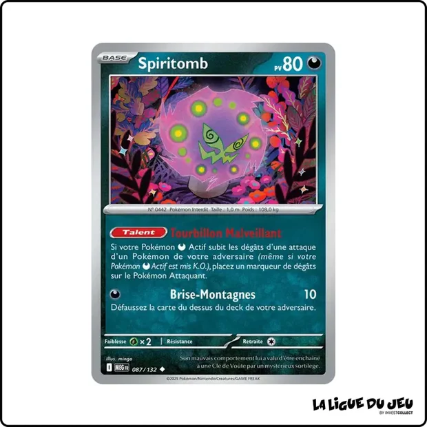 Peu commune - Pokemon - Méga Évolution de Base - Spiritomb 87/132