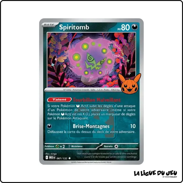 Peu commune - Pokemon - Méga Évolution de Base - Spiritomb 87/132