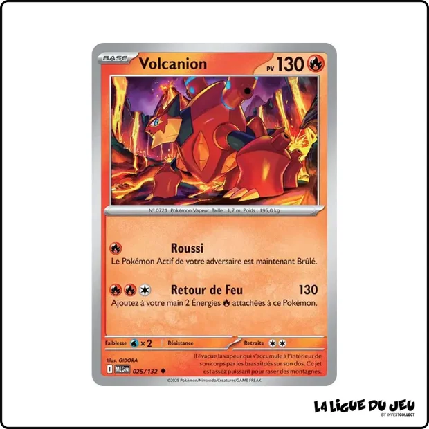 Peu commune - Pokemon - Méga Évolution de Base - Volcanion 25/132