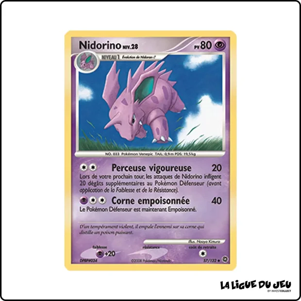 Peu commune - Pokemon - Merveilles Secrètes - Nidorino 57/132