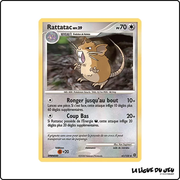 Peu commune - Pokemon - Merveilles Secrètes - Rattatac 61/132