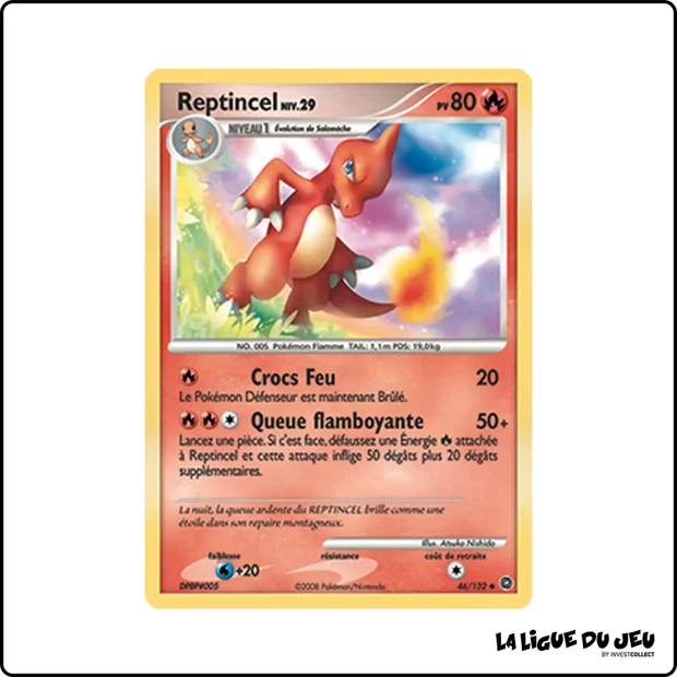 Peu commune - Pokemon - Merveilles Secrètes - Reptincel 46/132