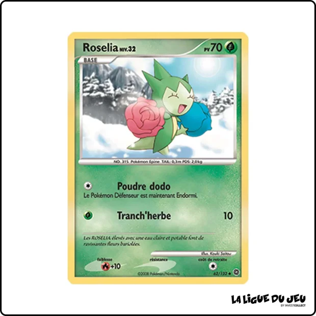 Peu commune - Pokemon - Merveilles Secrètes - Roselia 62/132
