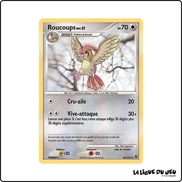 Peu commune - Pokemon - Merveilles Secrètes - Roucoups 58/132