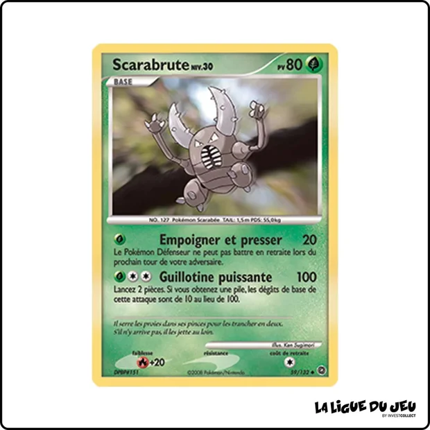 Peu commune - Pokemon - Merveilles Secrètes - Scarabrute 59/132