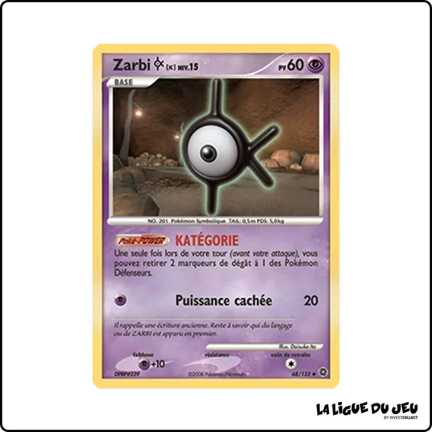Peu commune - Pokemon - Merveilles Secrètes - Zarbi K 68/132