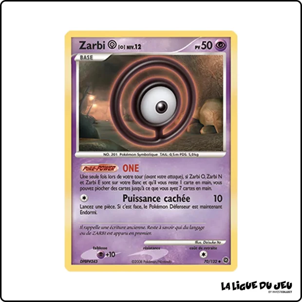 Peu commune - Pokemon - Merveilles Secrètes - Zarbi O 70/132