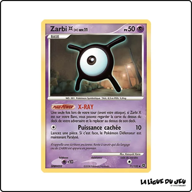 Peu commune - Pokemon - Merveilles Secrètes - Zarbi X 71/132