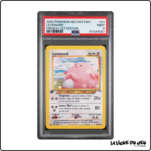 Peu Commune - Pokemon - Neo Destiny - Leveinard - 31/105 - 1er édition - PSA 9 - Français