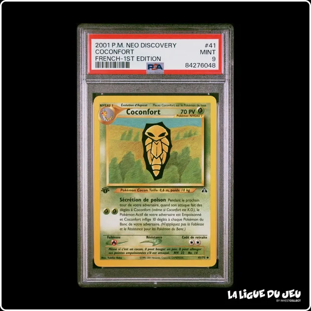 Peu Commune - Pokemon - Neo Discovery - Coconfort - 41/75 - 1er édition - PSA 9 - Français