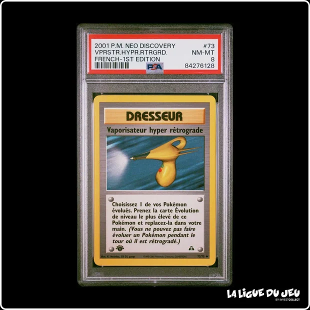 Peu Commune - Pokemon - Neo Discovery - Vaporisateur hyper rétrograde - 73/75 - 1er édition - PSA 8 - Français