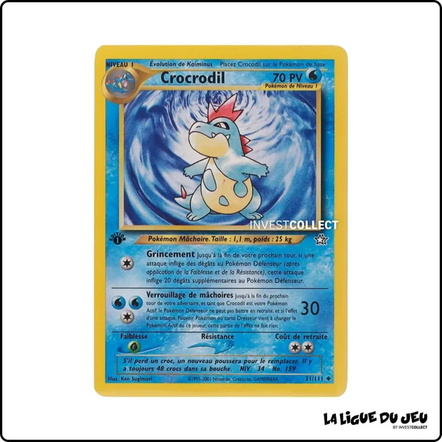 Peu commune - Pokemon - Neo Genesis - Crocrodil 31/111