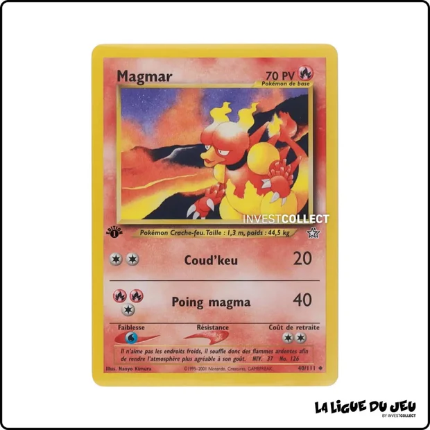 Peu commune - Pokemon - Neo Genesis - Magmar 40/111