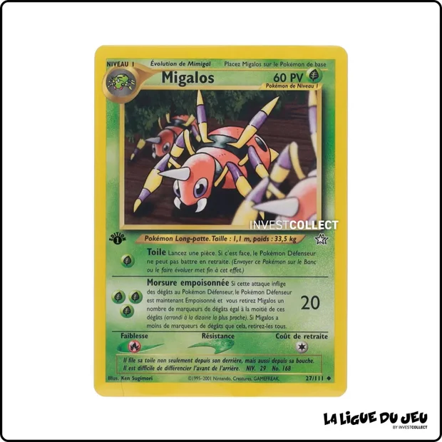 Peu commune - Pokemon - Neo Genesis - Migalos 27/111