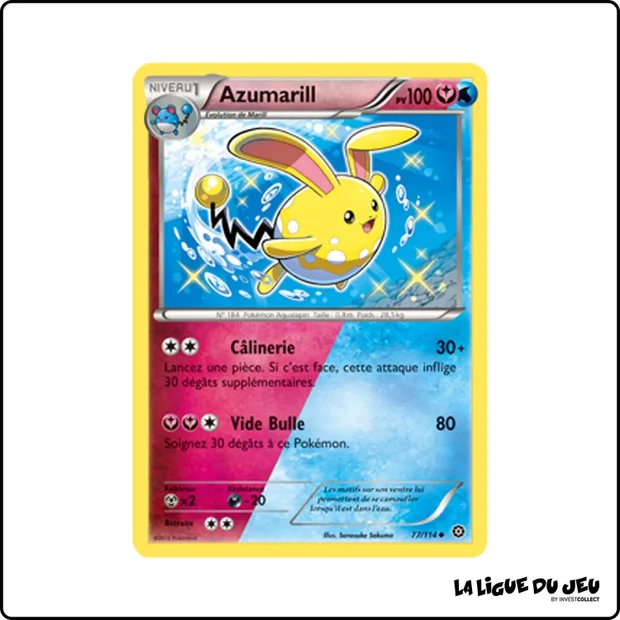 Peu commune - Pokemon - Offensive Vapeur - Azumarill 77/116
