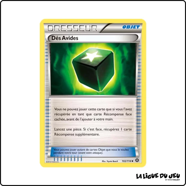 Peu commune - Pokemon - Offensive Vapeur - Dés Avides 102/116