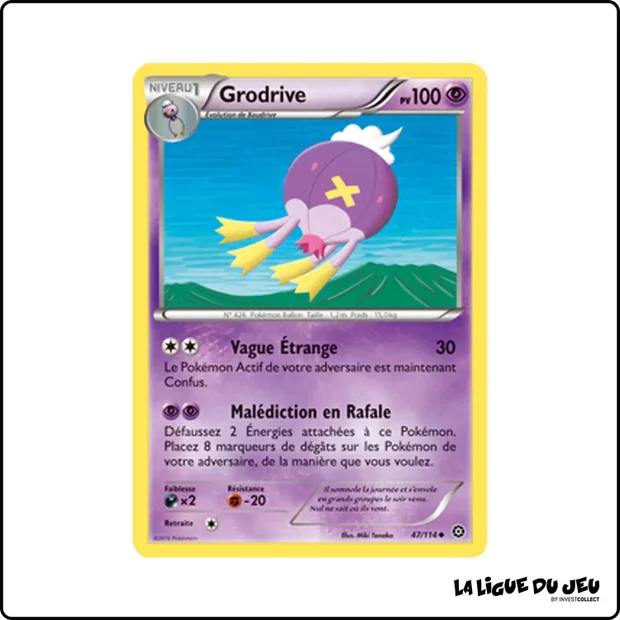 Peu commune - Pokemon - Offensive Vapeur - Grodrive 47/116
