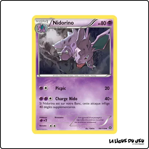 Peu commune - Pokemon - Offensive Vapeur - Nidorino 44/116