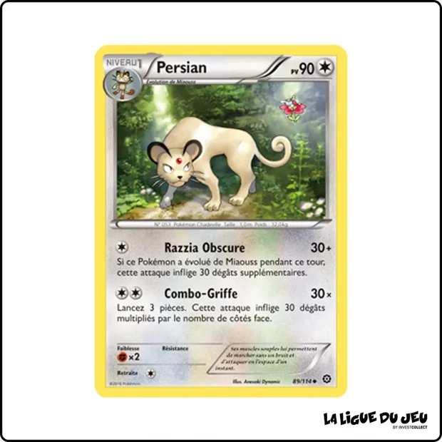 Peu commune - Pokemon - Offensive Vapeur - Persian 89/116