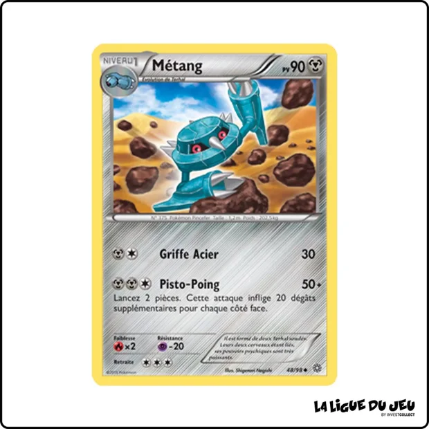 Peu commune - Pokemon - Origines Antiques - Métang 48/98