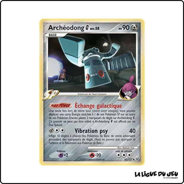 Peu commune - Pokemon - Platine de Base - Archéodong G 41/127