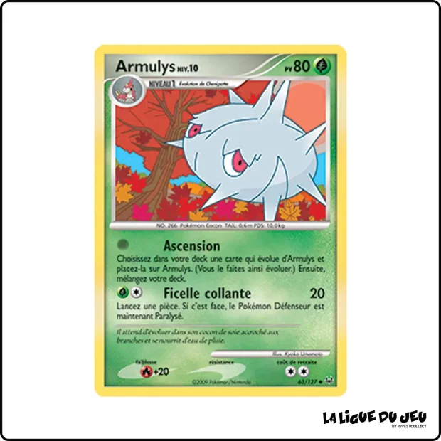 Peu commune - Pokemon - Platine de Base - Armulys 63/127