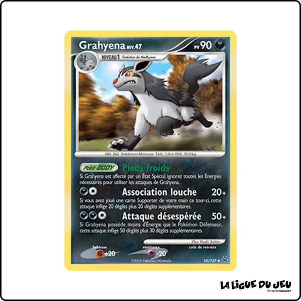 Peu commune - Pokemon - Platine de Base - Grahyena 54/127