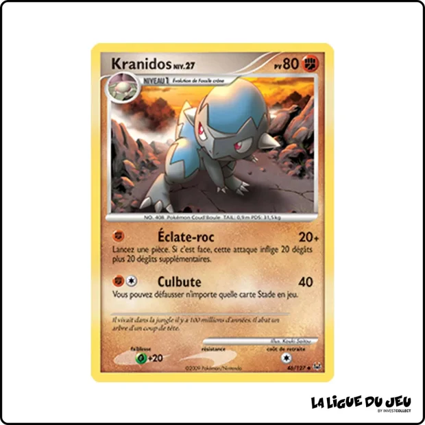 Peu commune - Pokemon - Platine de Base - Kranidos 46/127
