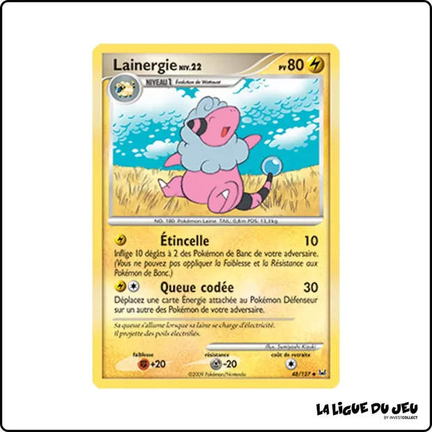 Peu commune - Pokemon - Platine de Base - Lainergie 48/127