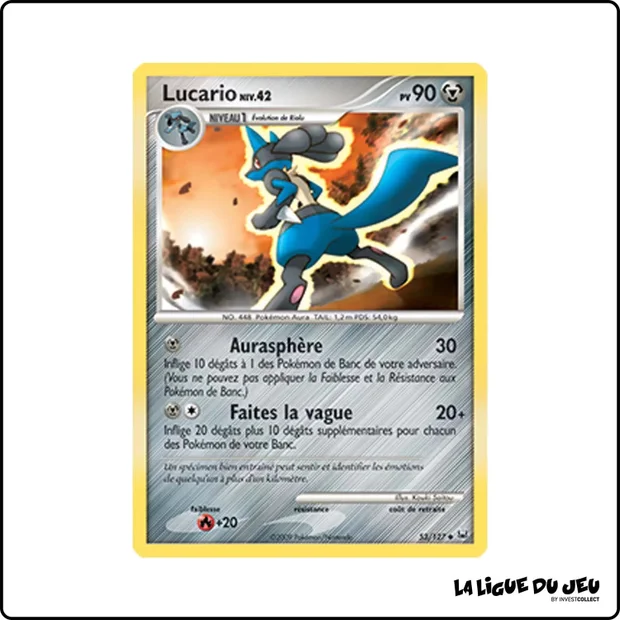 Peu commune - Pokemon - Platine de Base - Lucario 53/127