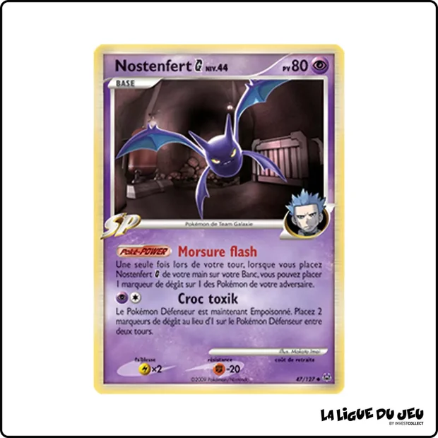 Peu commune - Pokemon - Platine de Base - Nostenfert G 47/127