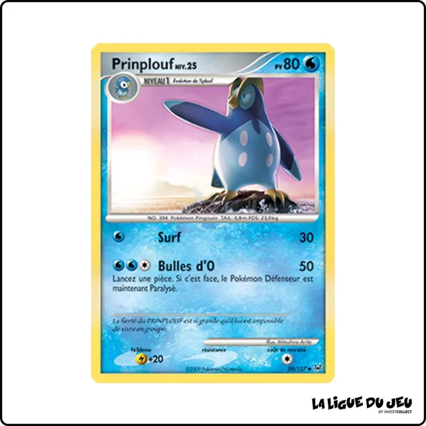 Peu commune - Pokemon - Platine de Base - Prinplouf 59/127