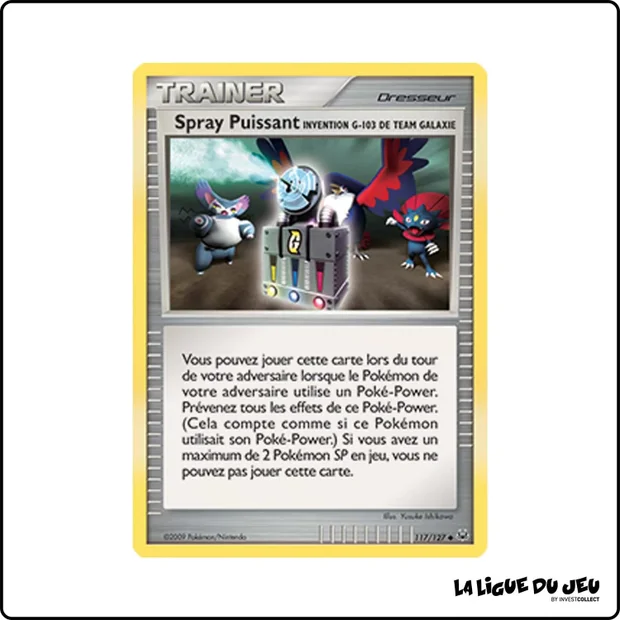 Peu commune - Pokemon - Platine de Base - Spray Puissant Invention G-103 de Team G 117/127